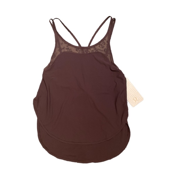 🆕🍋Lululemon Anew Singlet side slit tank, black currant - Picture 3 of 8